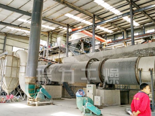 廣西某新材料有限公司購買我公司硫酸鎳回轉滾筒干燥機